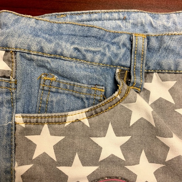 Harmony & Havoc High Rise Patriotic Booty Shorts - Picture 5 of 8